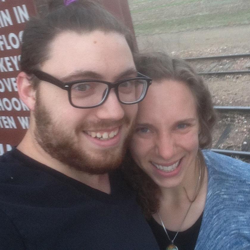 being as much of a rebel as Jessica is comfortable with and jumping on the long-time-parked railroad car :)