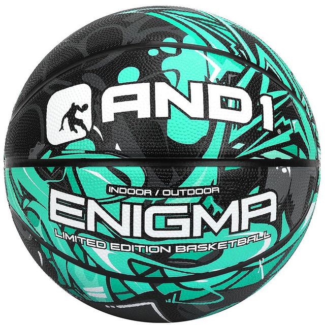 AND1 Enigma Basketball - Streetball for Indoor and Outdoor Use, Deep Channel Construction and Durability