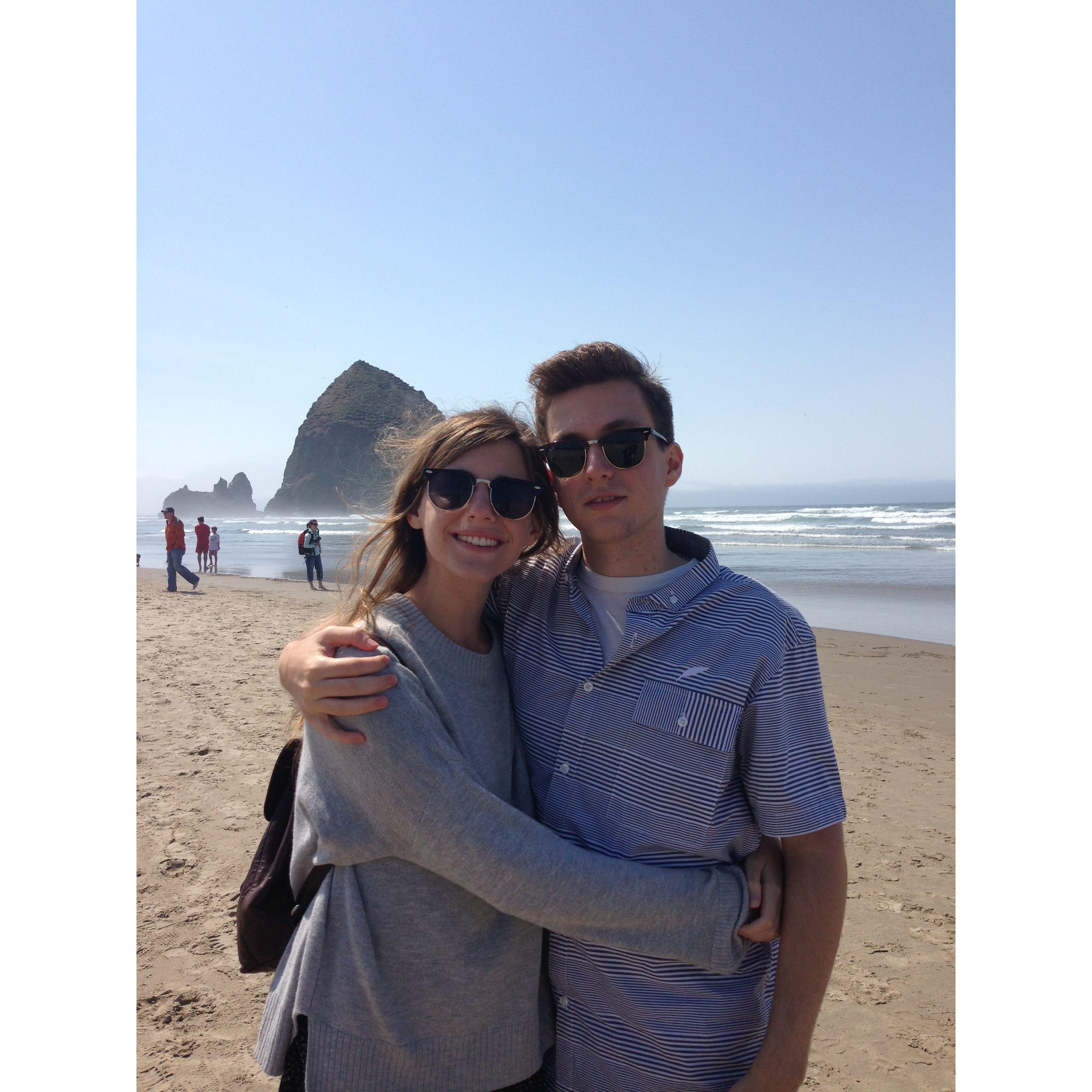 In Oregon on our first vacation together (summer 2014).