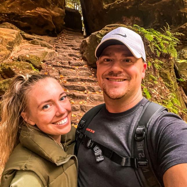 First hiking trip at Hocking Hills.