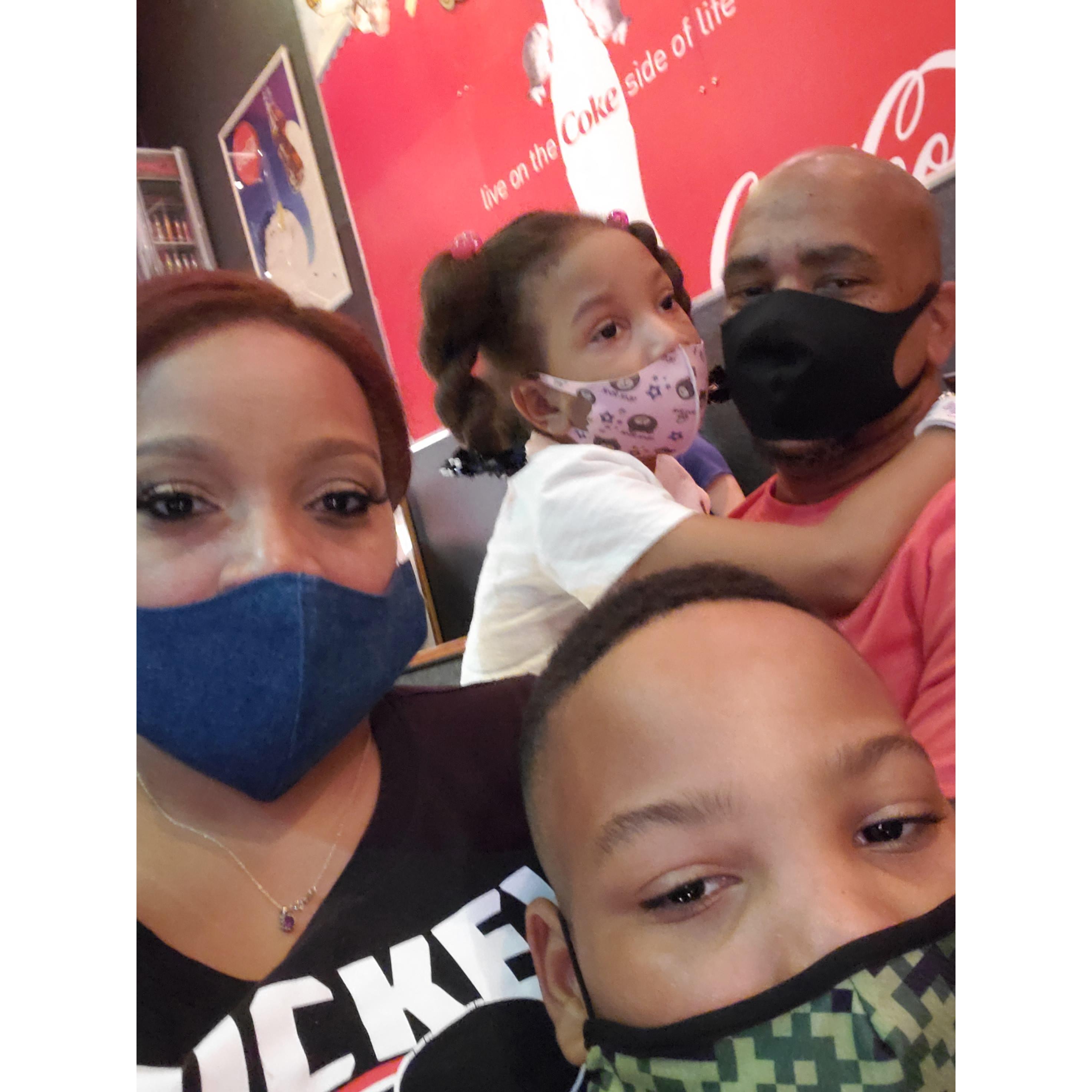Mask on