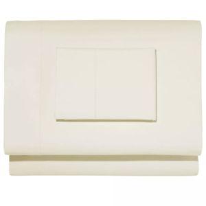 (KING - Cream Color) 280-Thread-Count Pima Cotton Percale Sheet Set