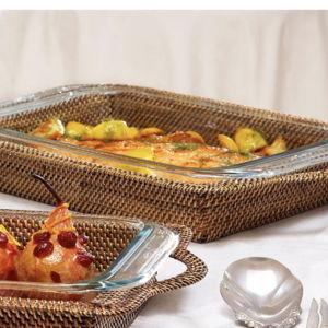 WE WILL BE Rectangular Tray Holder INCLUDES Pyrex 4QT bakerCLOSED STARTING AT 2PM ON THURSDAY, MAY 21 AND REOPEN ON TUESDAY, MAY 26 WITH SUMMER HOURS (11AM-5PM M-F, 10AM-4PM SAT). HAPPY MEMORIAL DAY!