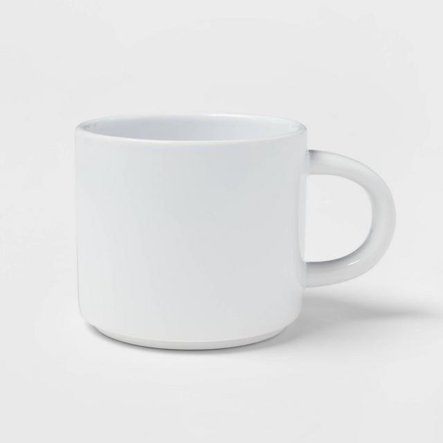 16oz Stoneware Stella Mug White - Threshold™