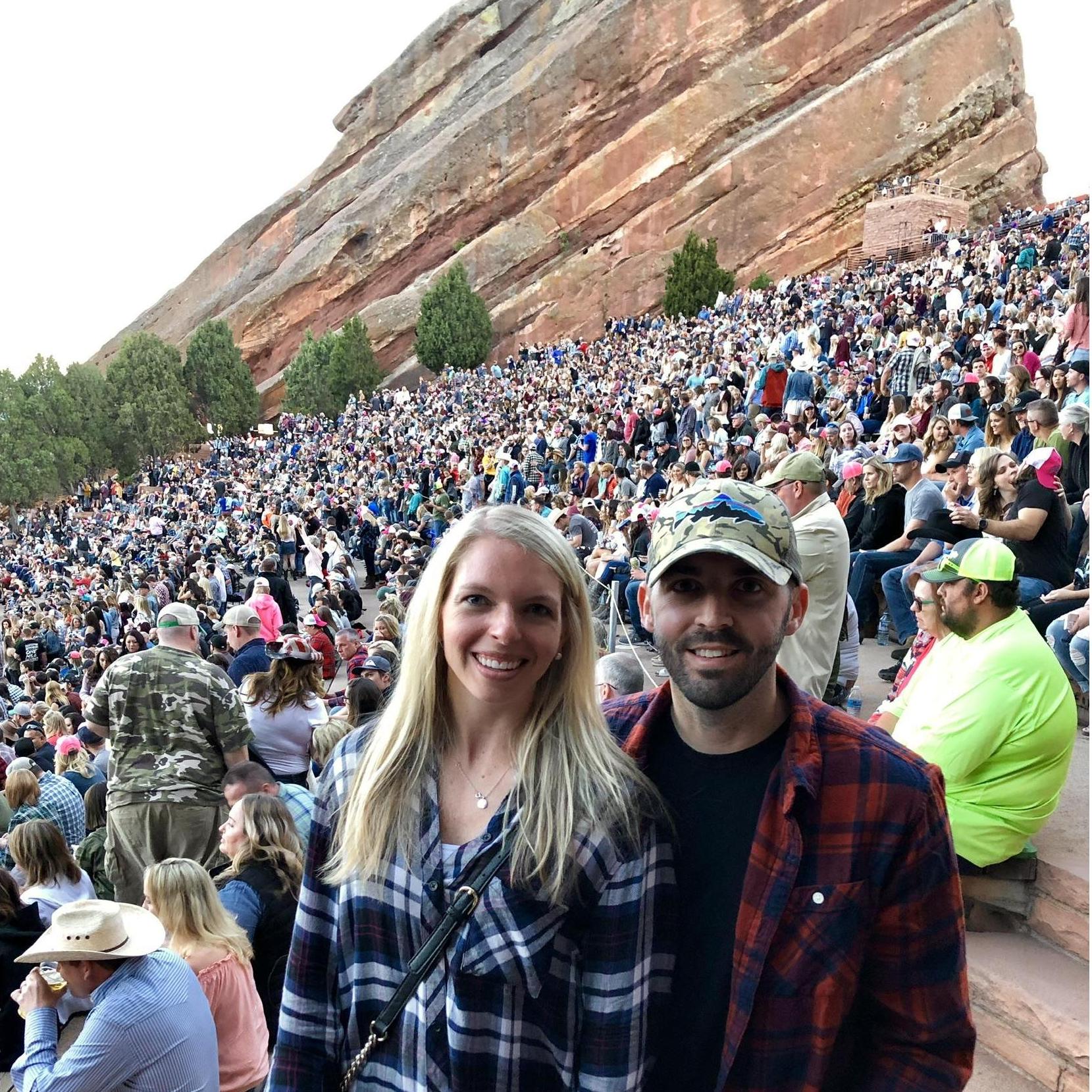Luke Combs concert at Red Rocks