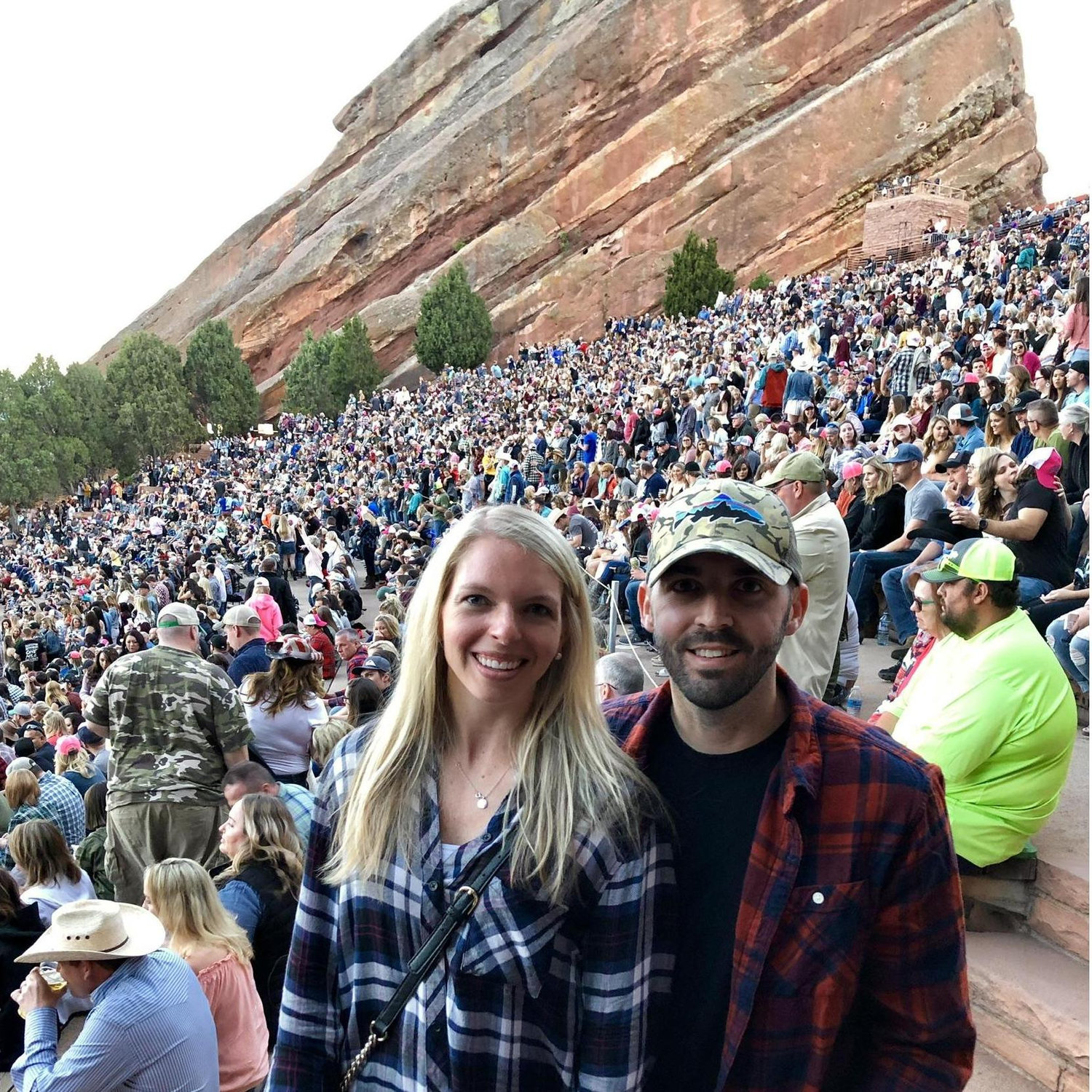 Luke Combs concert at Red Rocks