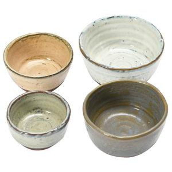 Stoneware Nesting Bowls, Set of 4