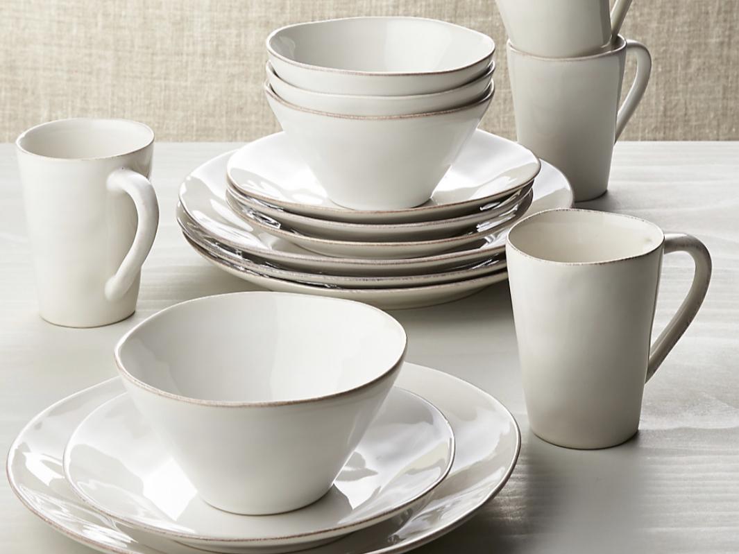 Marin White 16-Piece Place Setting