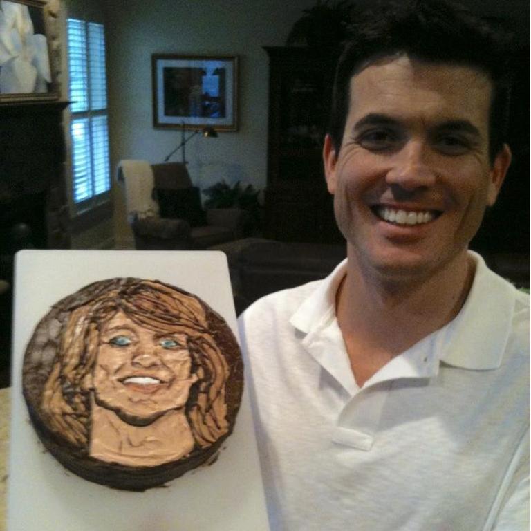 That time John Patrick made a Bon Jovi birthday cake for David.