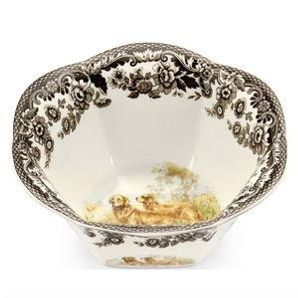 Spode Festive Fall Collection Woodland Hunting Dogs Golden Retriever Nut Bowl | Dillard's