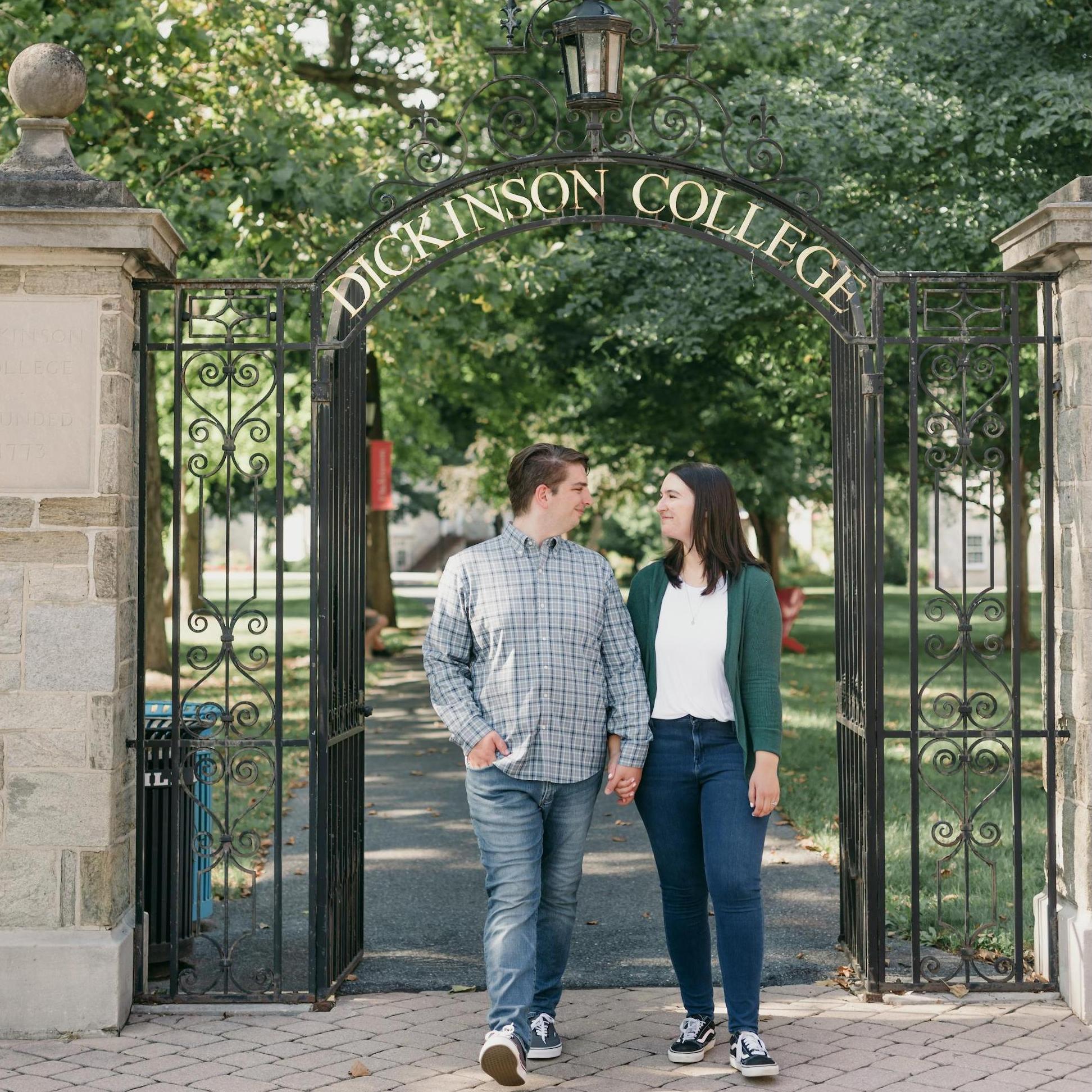 The Dickinson gates. Huge thanks to Amanda Zeiders for capturing us in our first "home"!