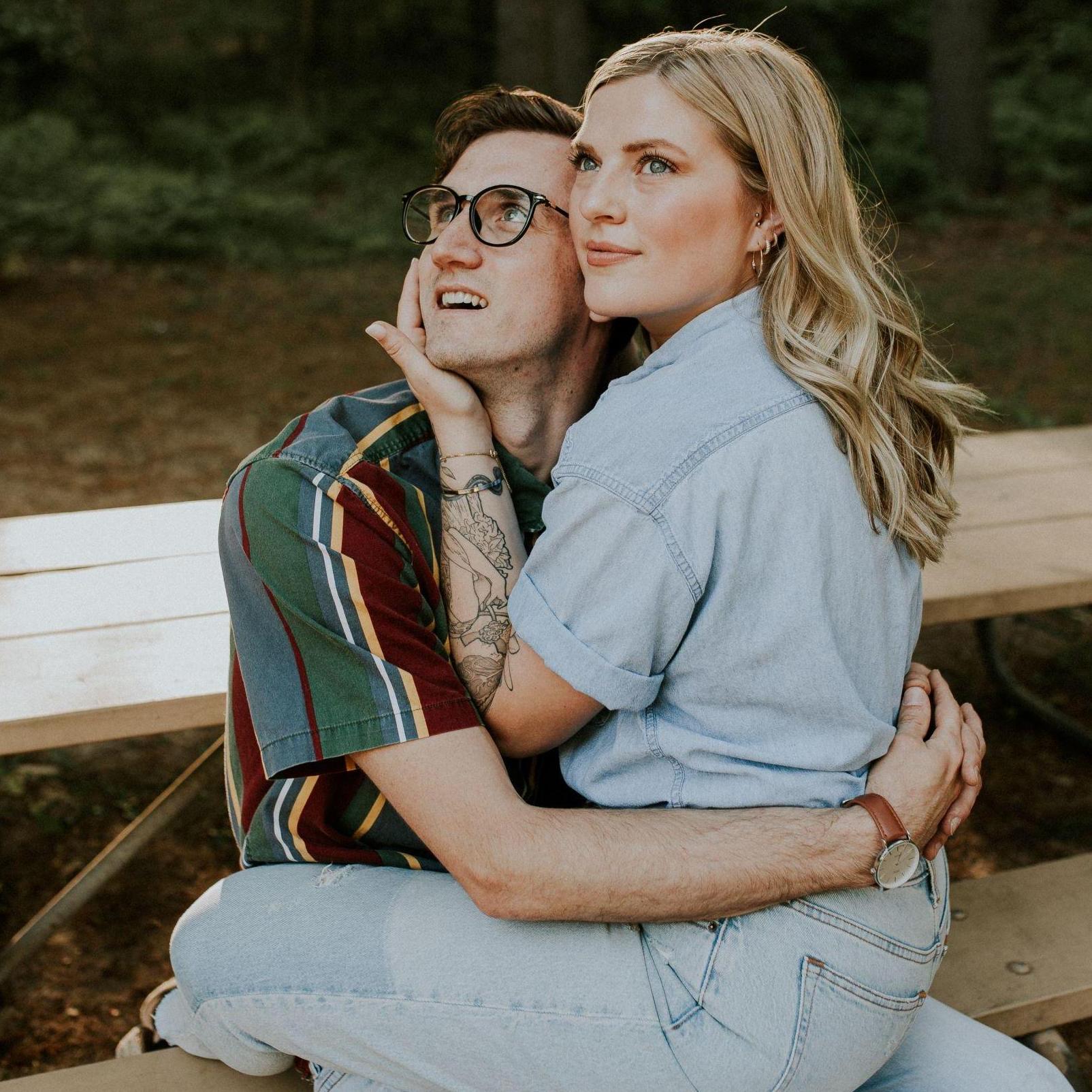 Jason insisted on some "silly" pics for our engagement, but honestly this is one of the best pics ever!