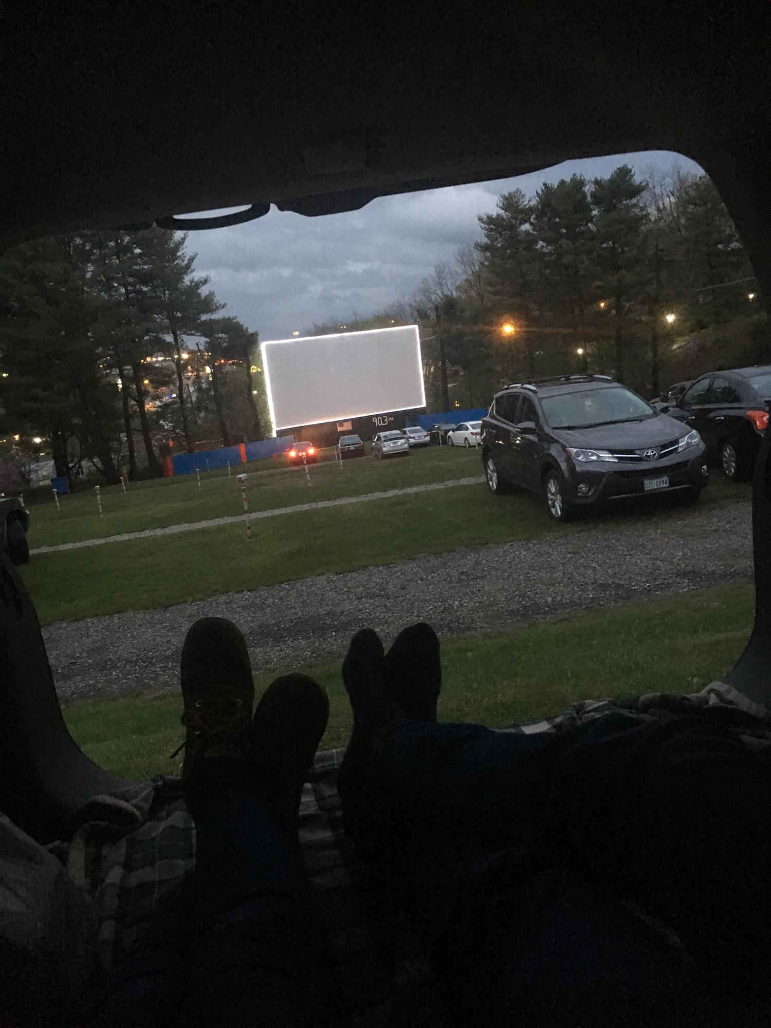 Date night at the drive-in.