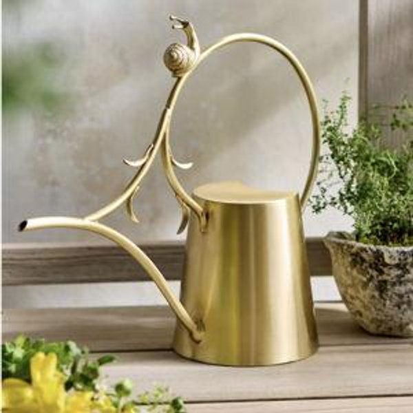 Brass Snail Watering Can