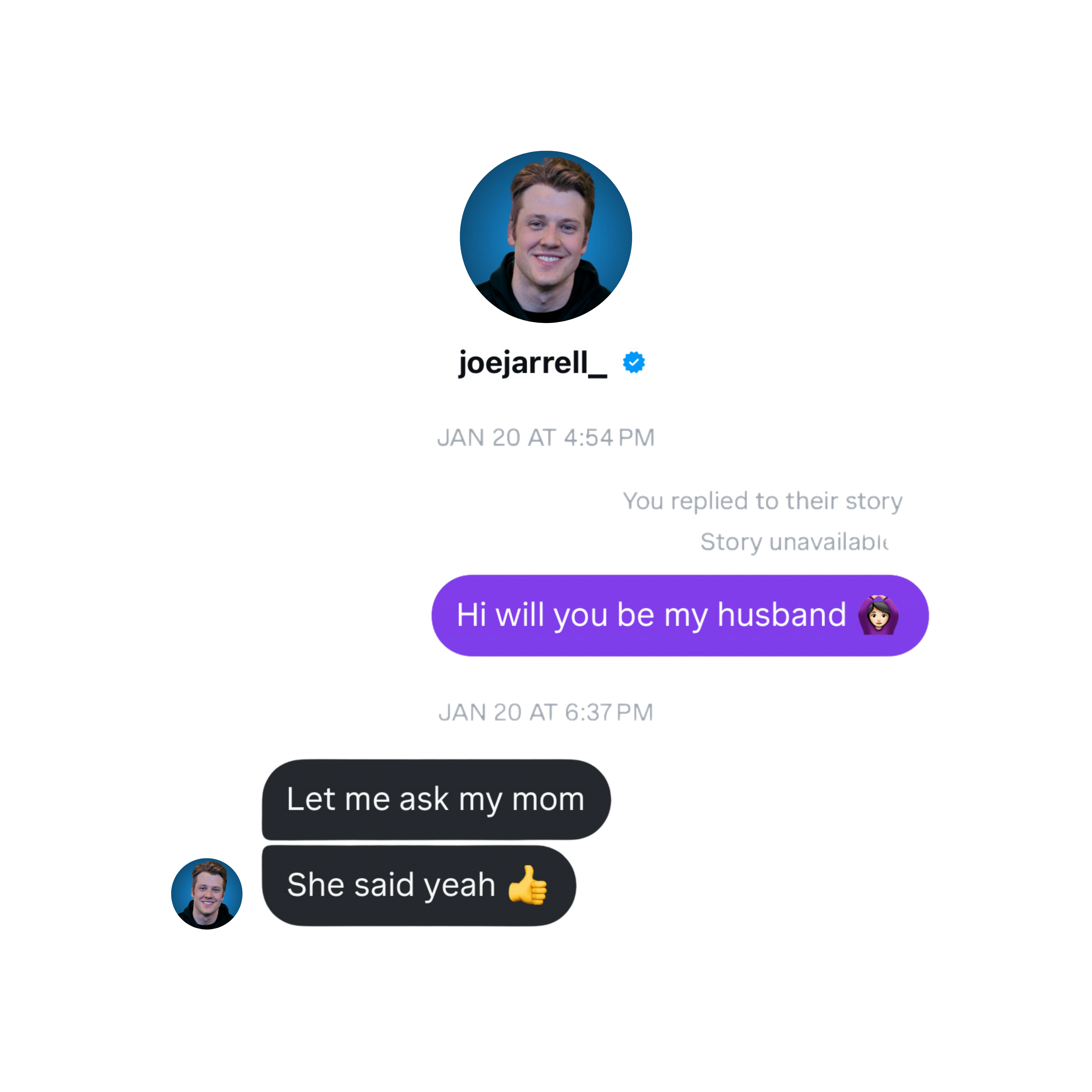 Our first interaction