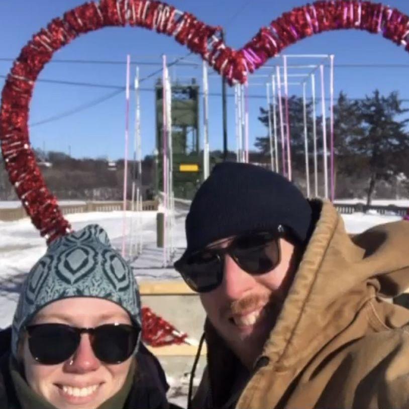 our first vday - it was -10 outside so it was the perfect opportunity to avoid the crowds in stillwater!