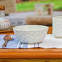 Two Talavera Hand-Painted Ceramic Bowls "Dreamy Spring" Collection