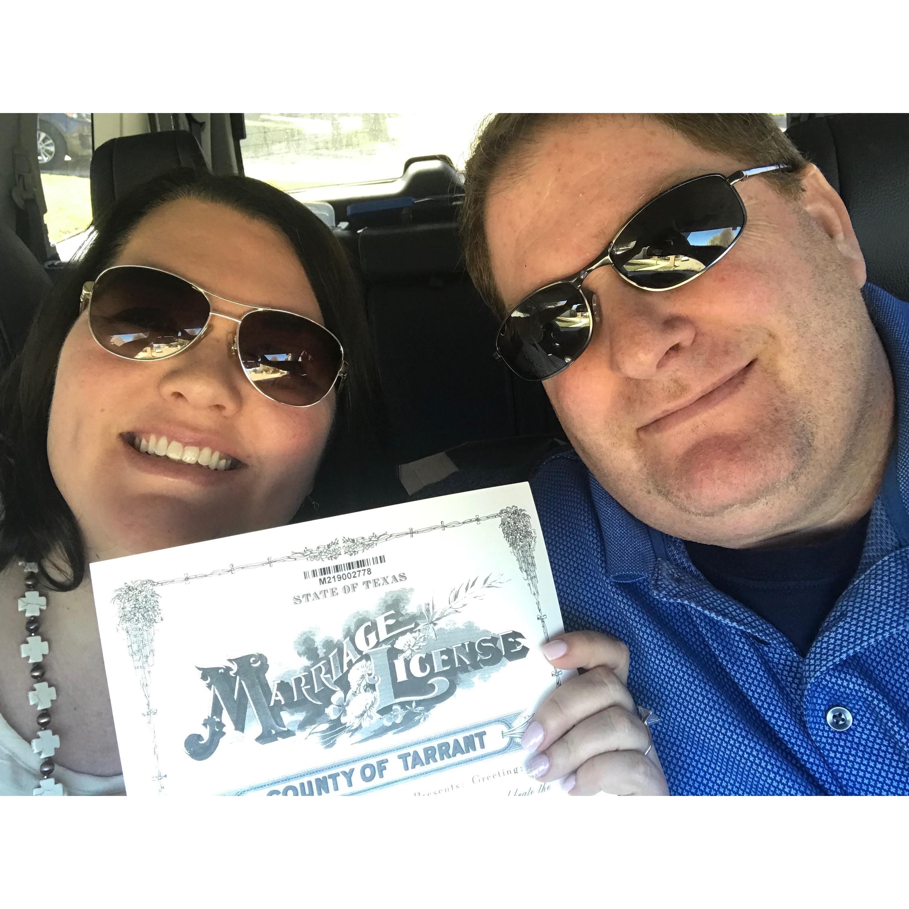 We have the license! We're READY!!!
