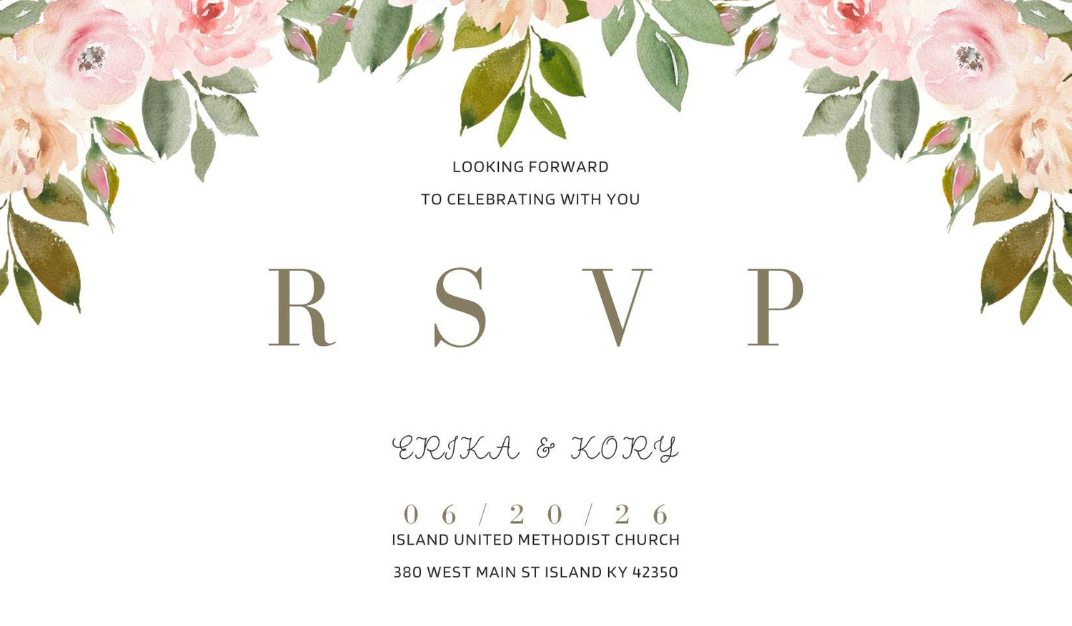The Wedding Website of Erika Calvert and Kory Tyler