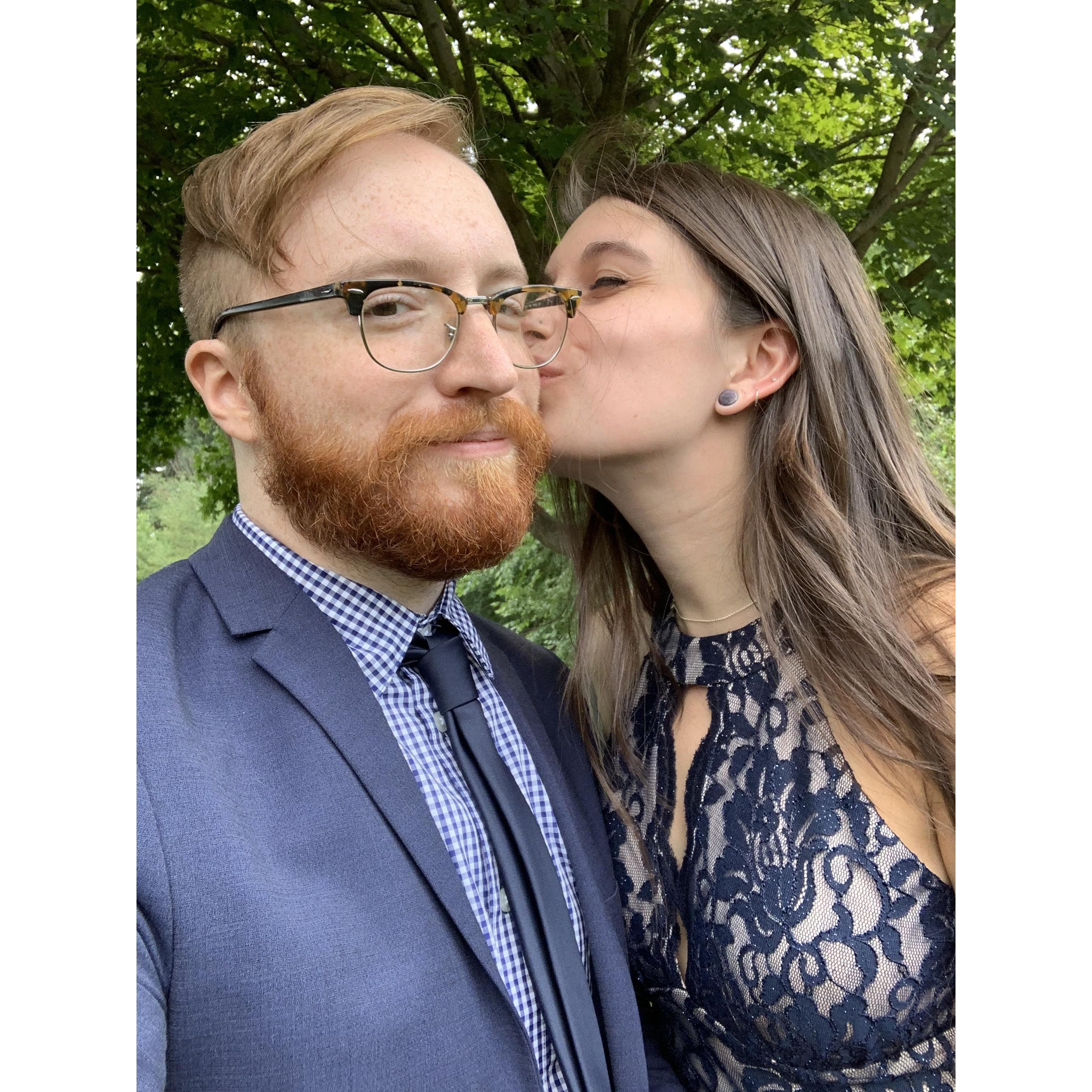 A month into dating Dave asked Sara to come to a wedding where she would meet his entire family! She went and was so delighted to be welcomed with open arms by them all