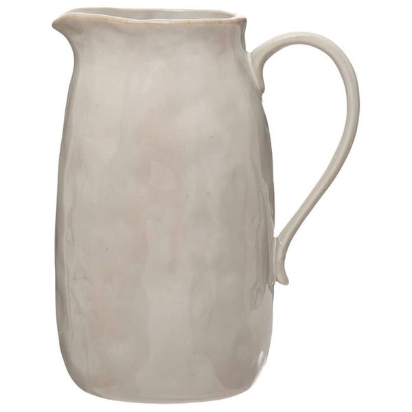 Creative Co-Op Stoneware Pitcher, Reactive Glaze