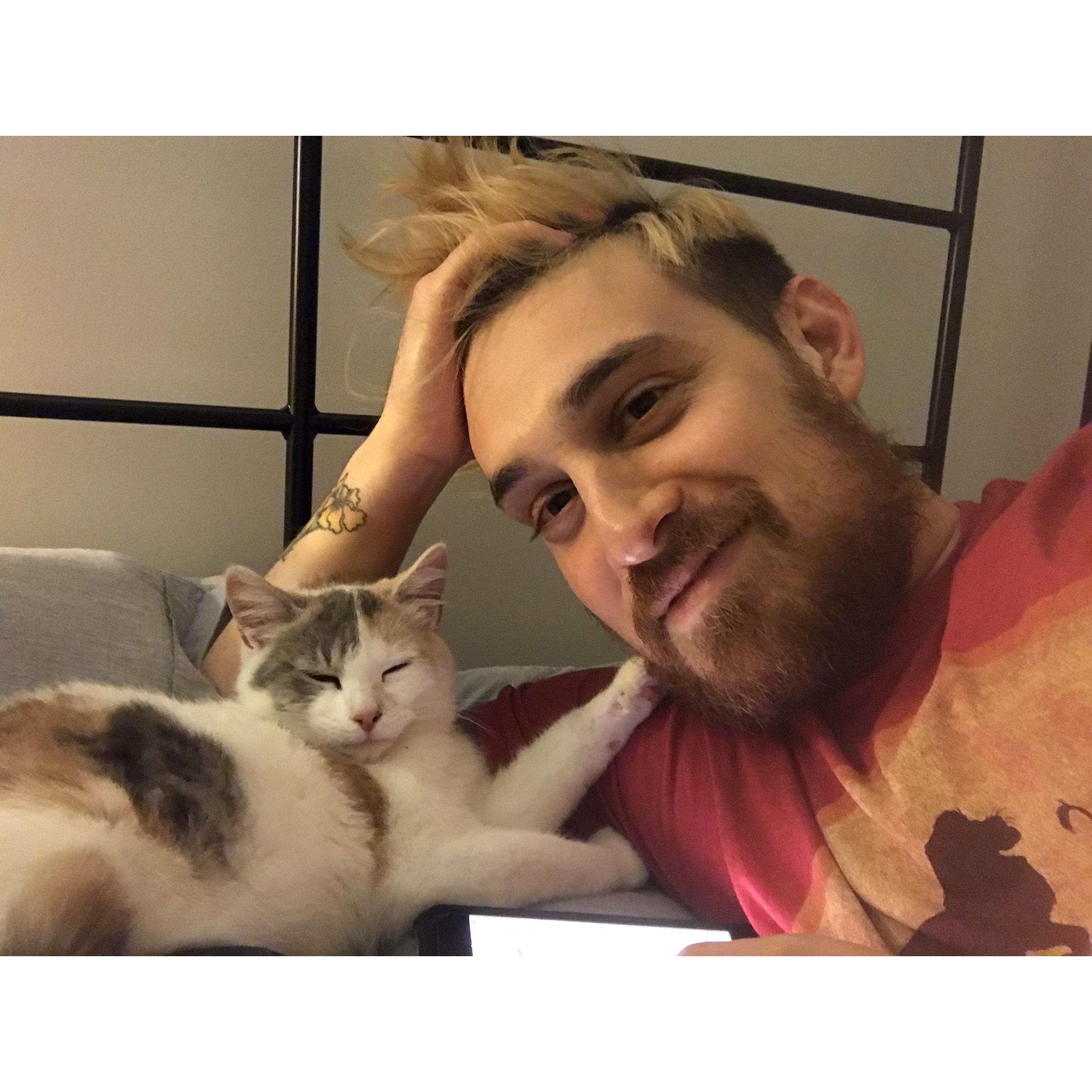 Seb and his little lady.