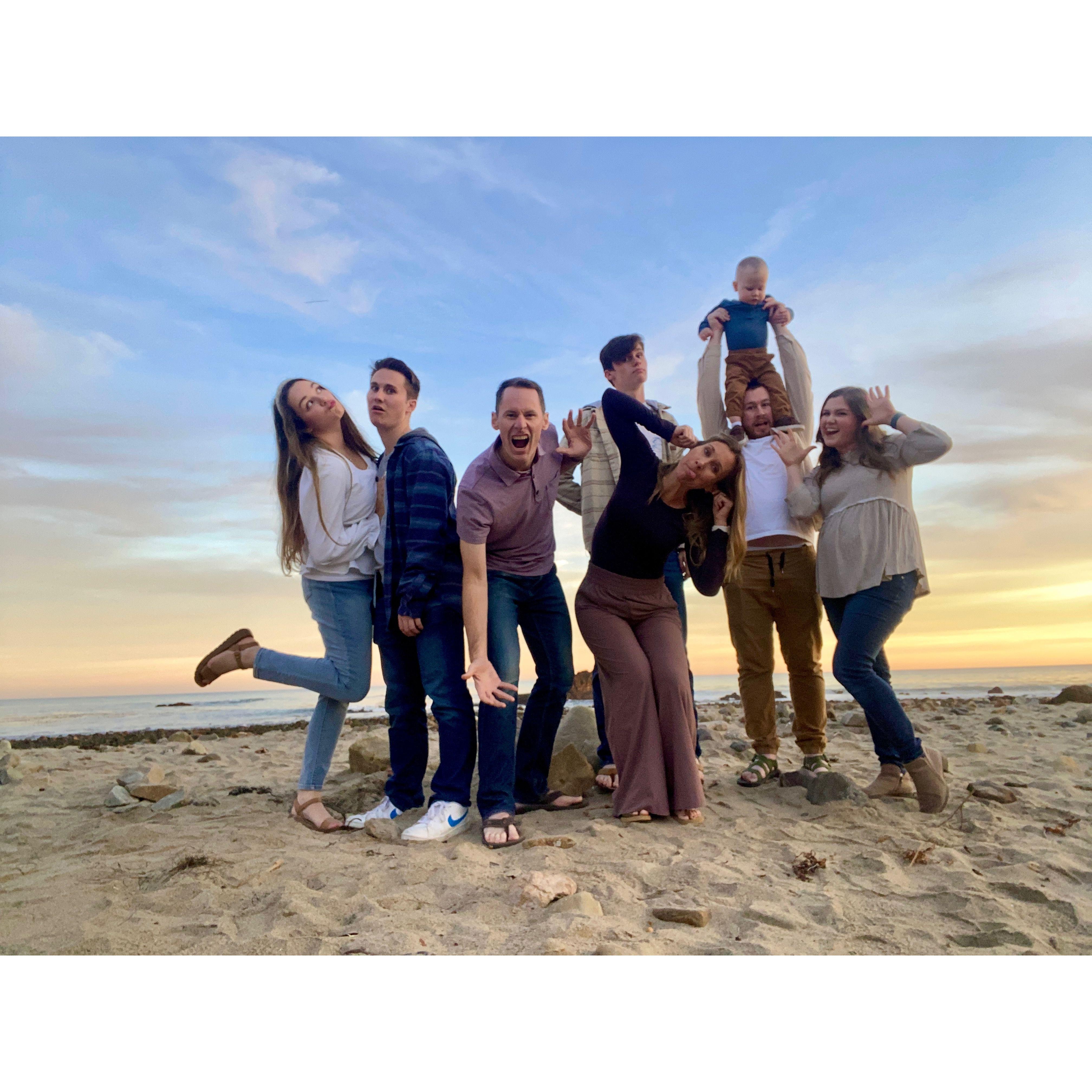 The newest family photo with the newest addition to the family