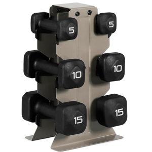 Tone Fitness Neoprene Dumbbell Set with Storage Rack