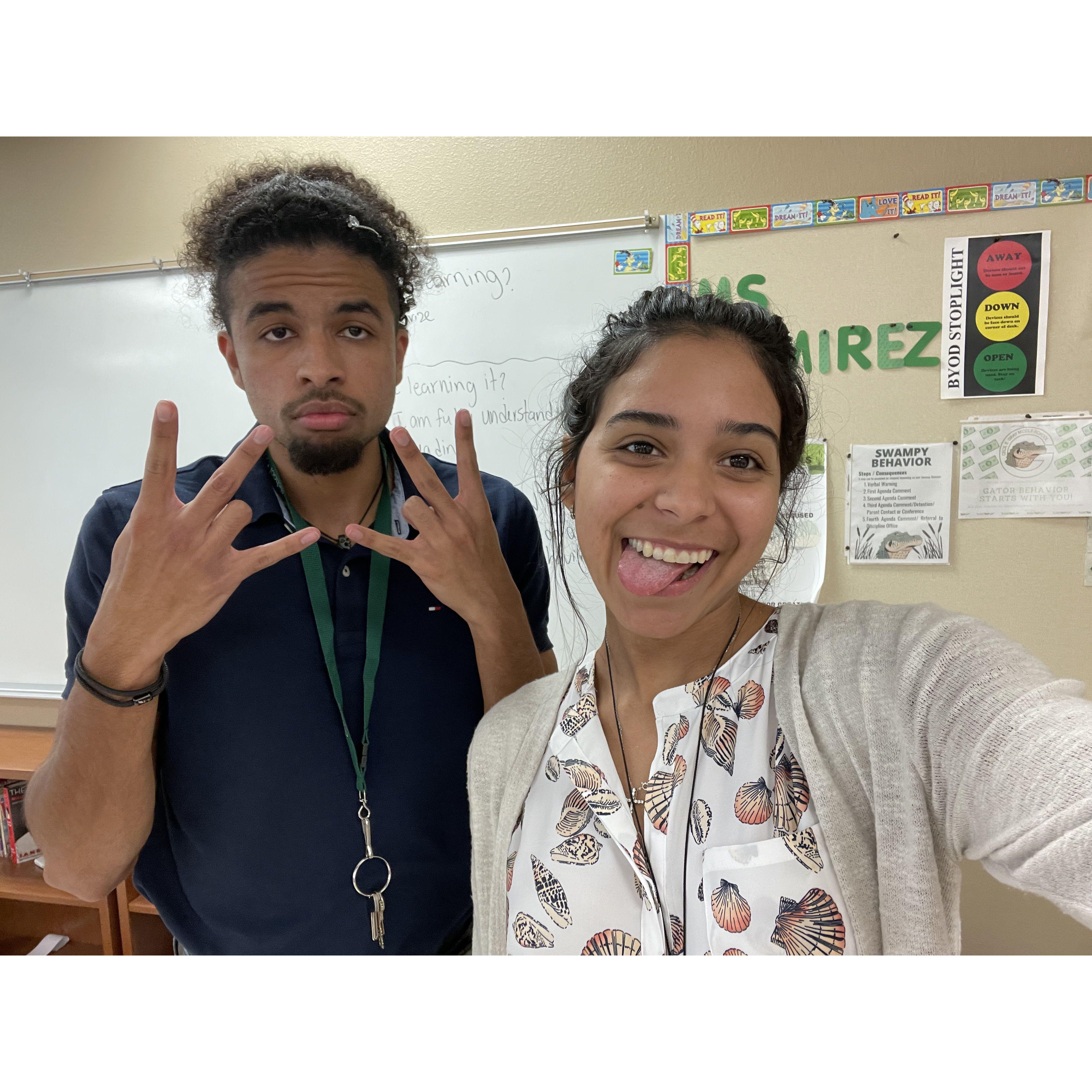 Our first picture together