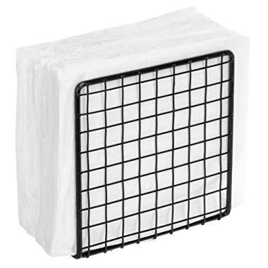 MyGift Country Rustic Black Metal Wire Tabletop Napkin Holder