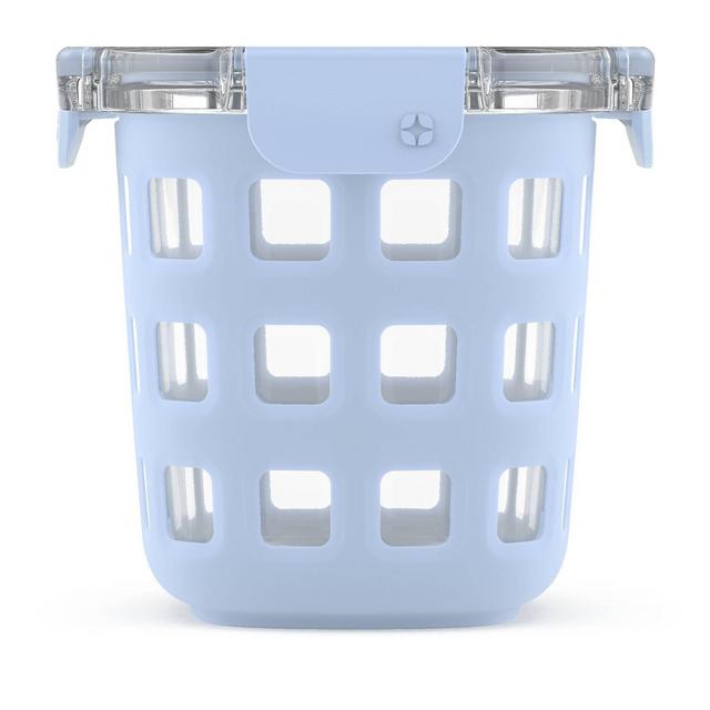 Ello 3 Cup Glass Meal Prep Bowl - Blue