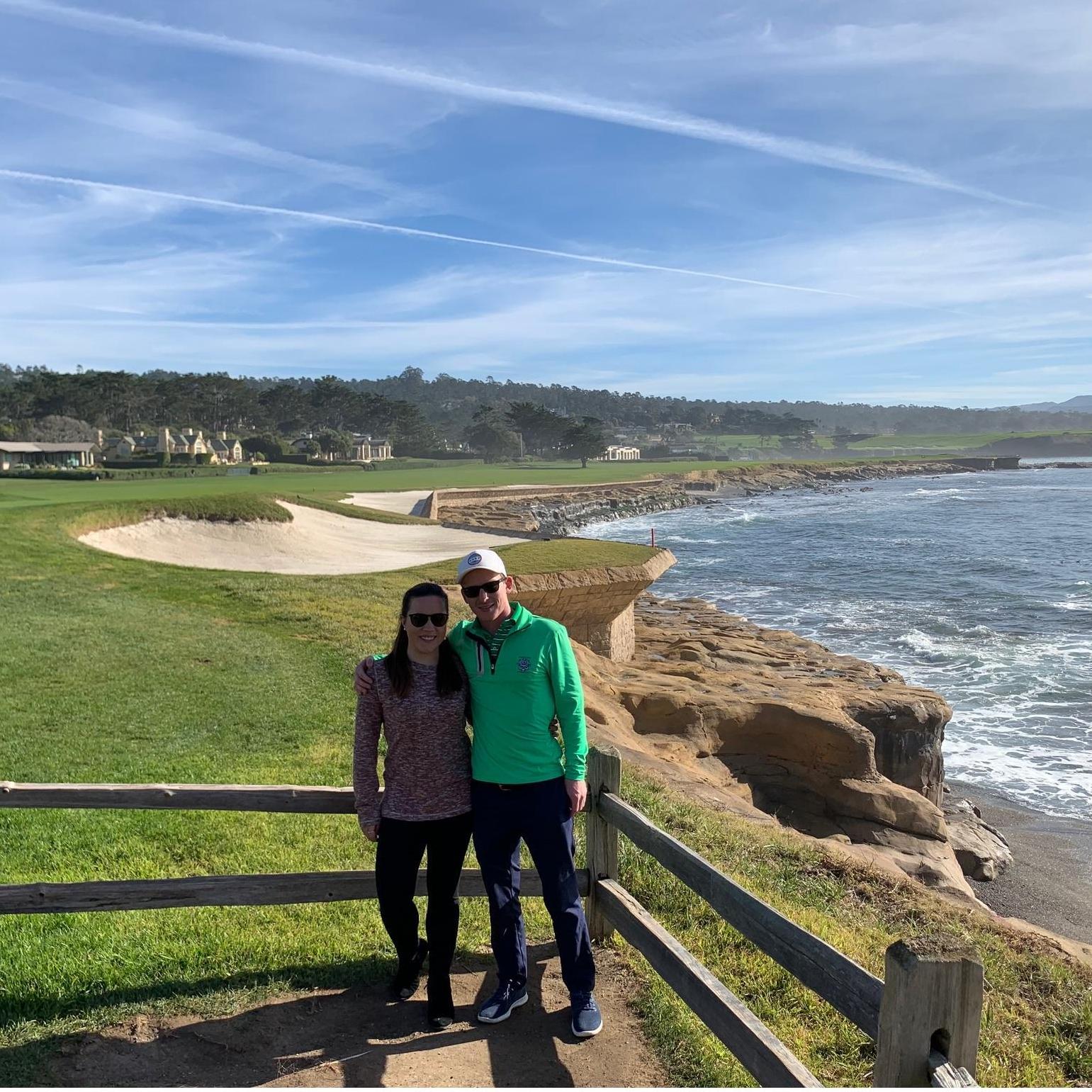 We got to enjoy a very nice lunch at Pebble Beach.  The views are absolutely amazing from the restaurant.