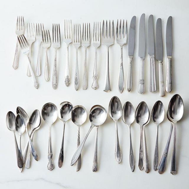 Vintage Silver-Plated Eclectic Flatware