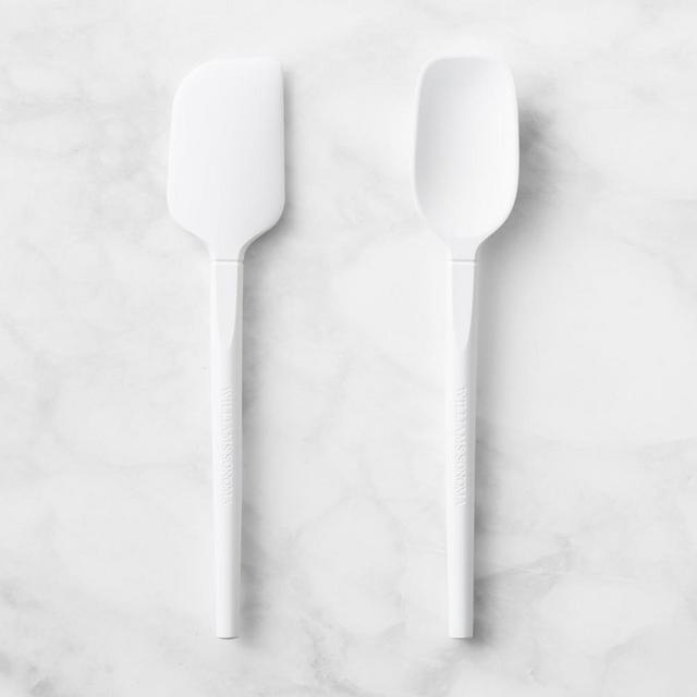 Williams Sonoma Flex Core Mini Spatulas, Set of 2, White