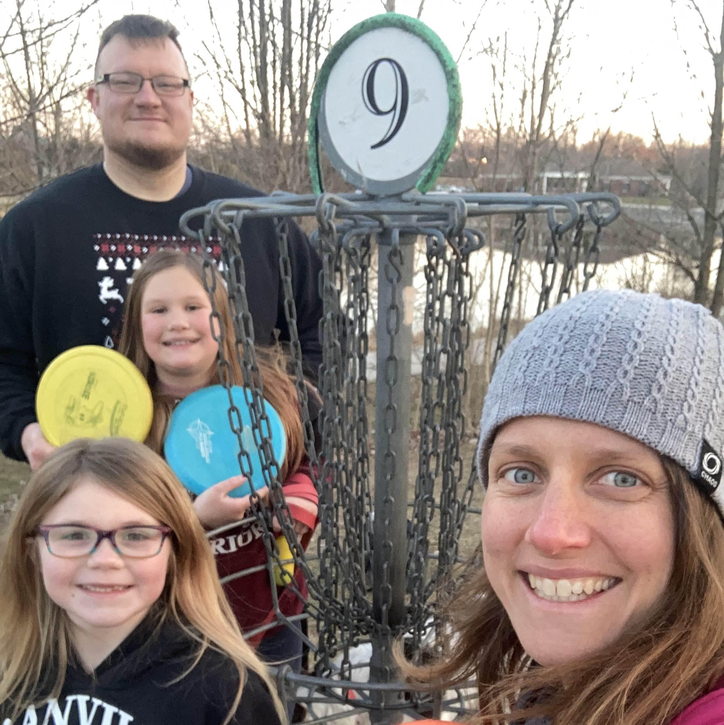 Family disc golf.