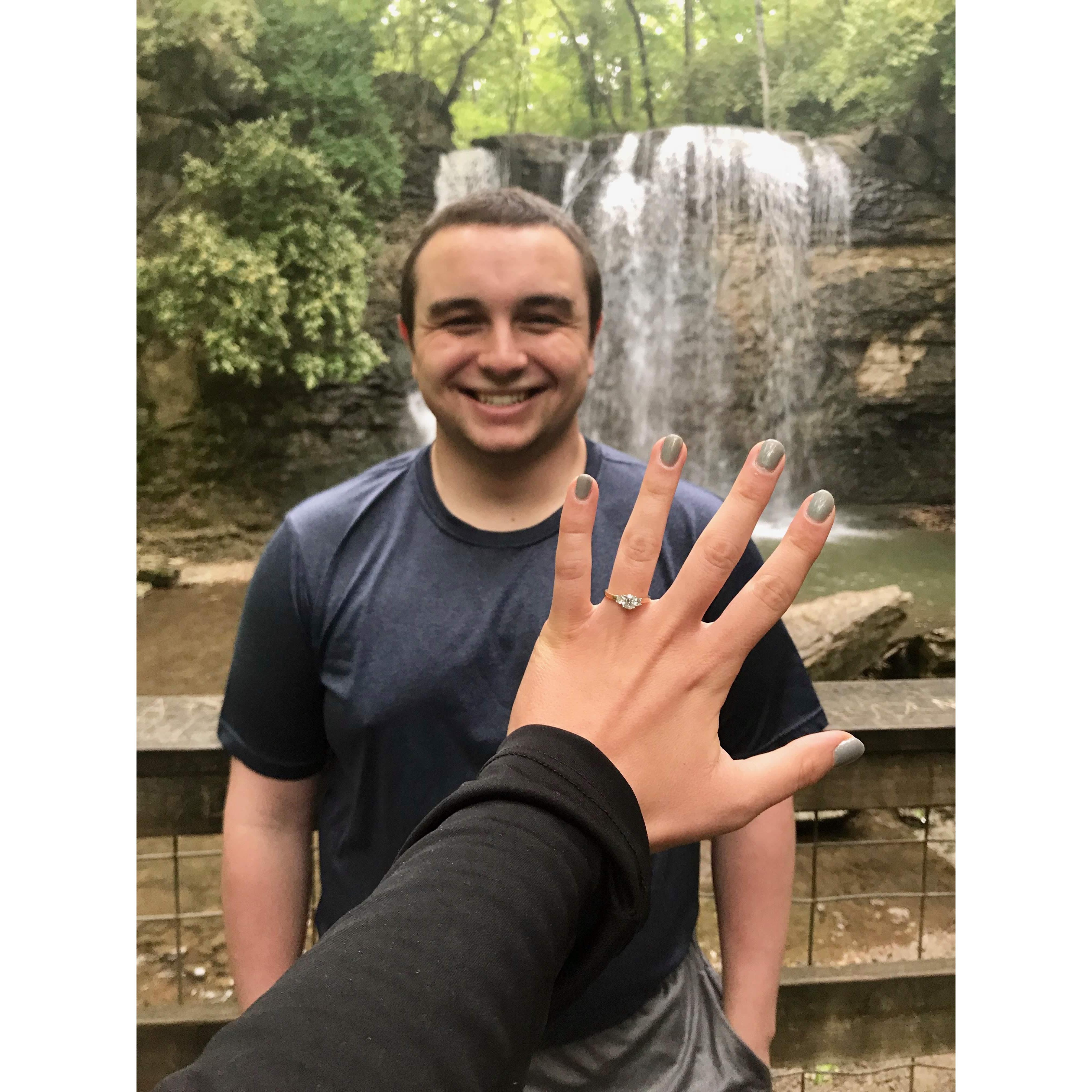 Proposal at Hayden Falls | May 21, 2019