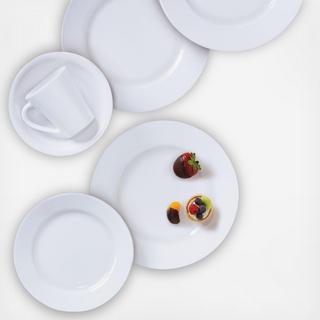 Corelle Shimmering White 16-Piece Dinnerware Set, Service for 4