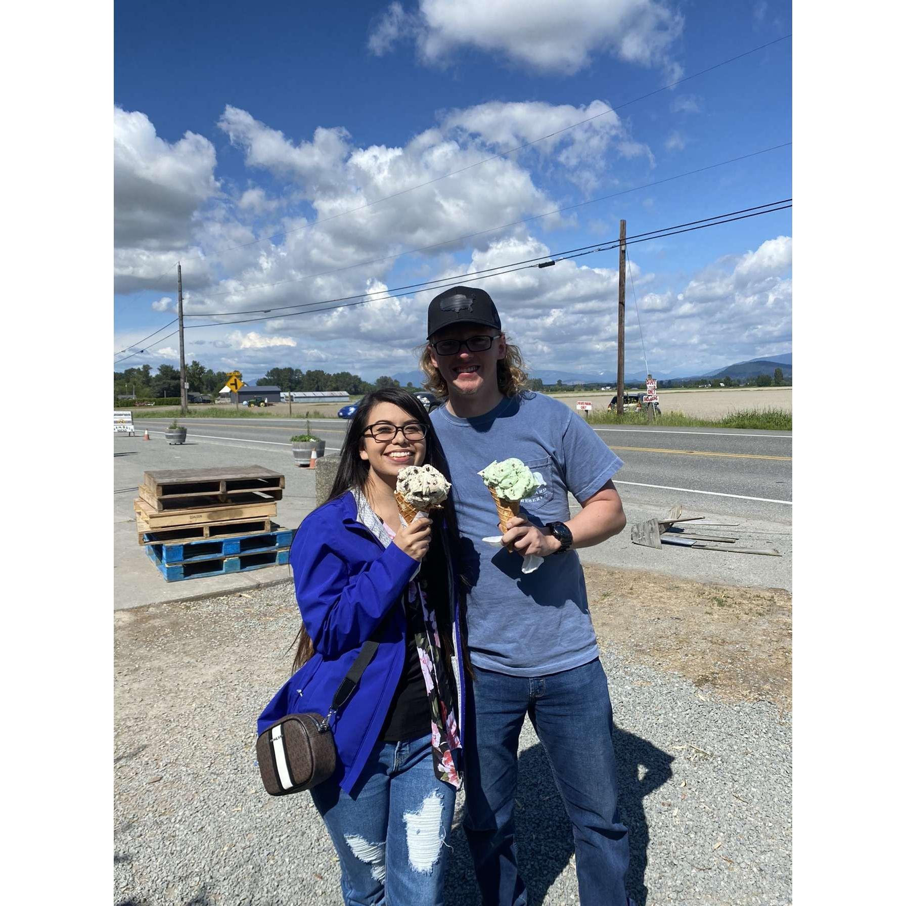 Seattle blue skies with massive ice cream! (2021)