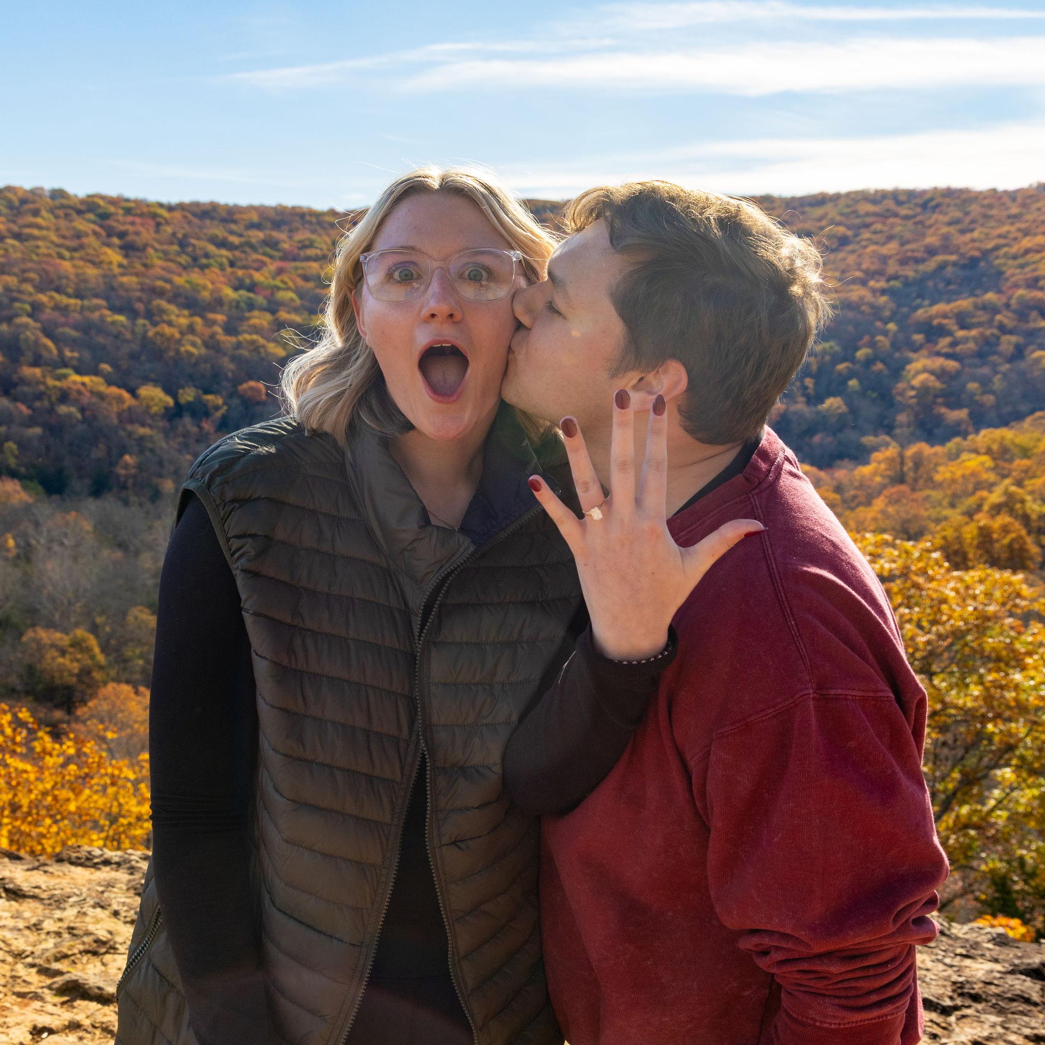 Connor asked Meghan to marry him on that same hike they had done many times before in Arkansas. Since then we have been in Wichita for a little over a year and are so ready for this new adventure!