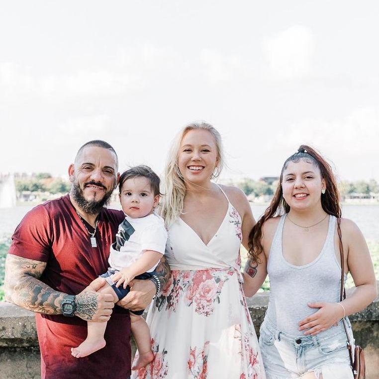 Michael, Jasiah, Kristen, and Elesia at Lake Mirror after the Engagement Photoshoot.
