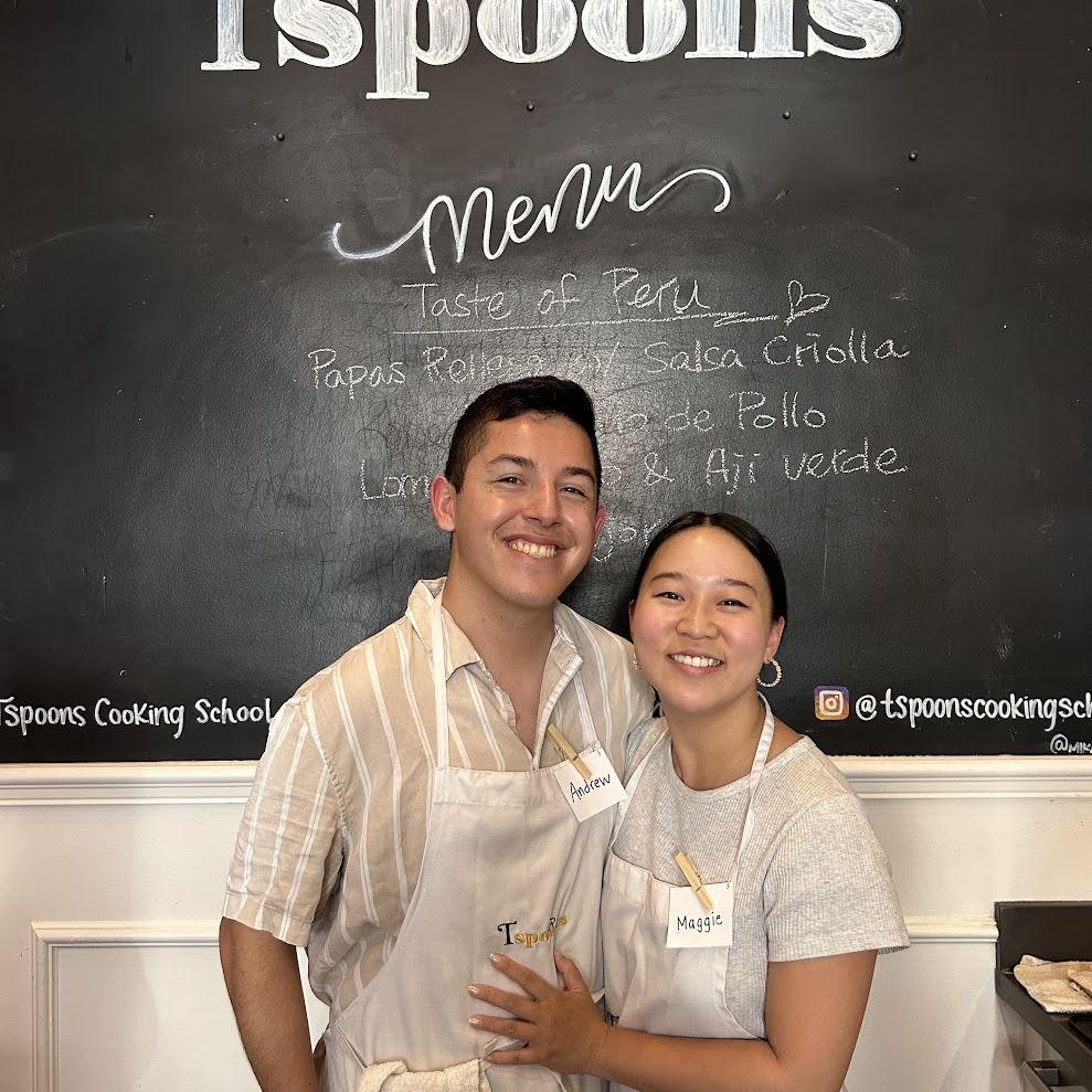 Couples cooking class