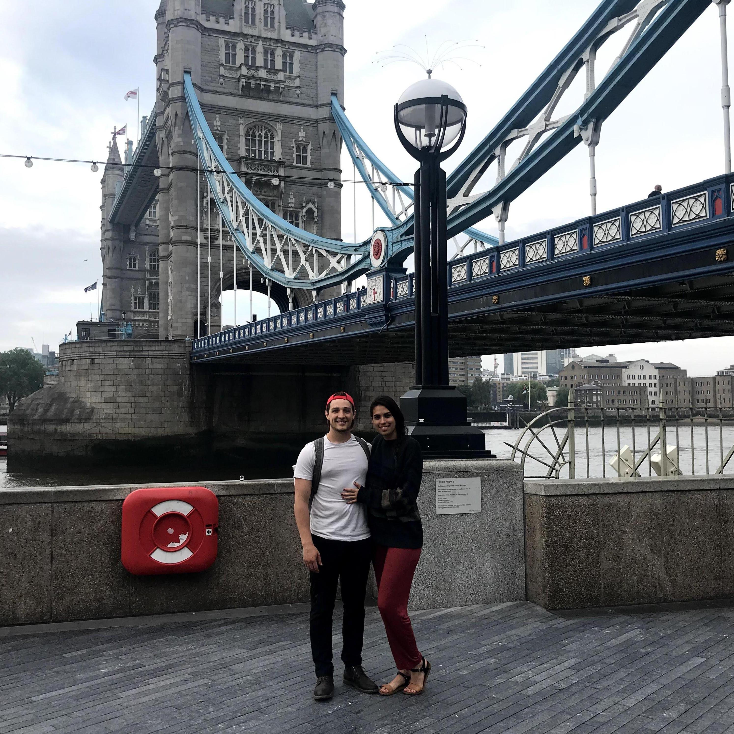 Stopping in London on the way to Africa