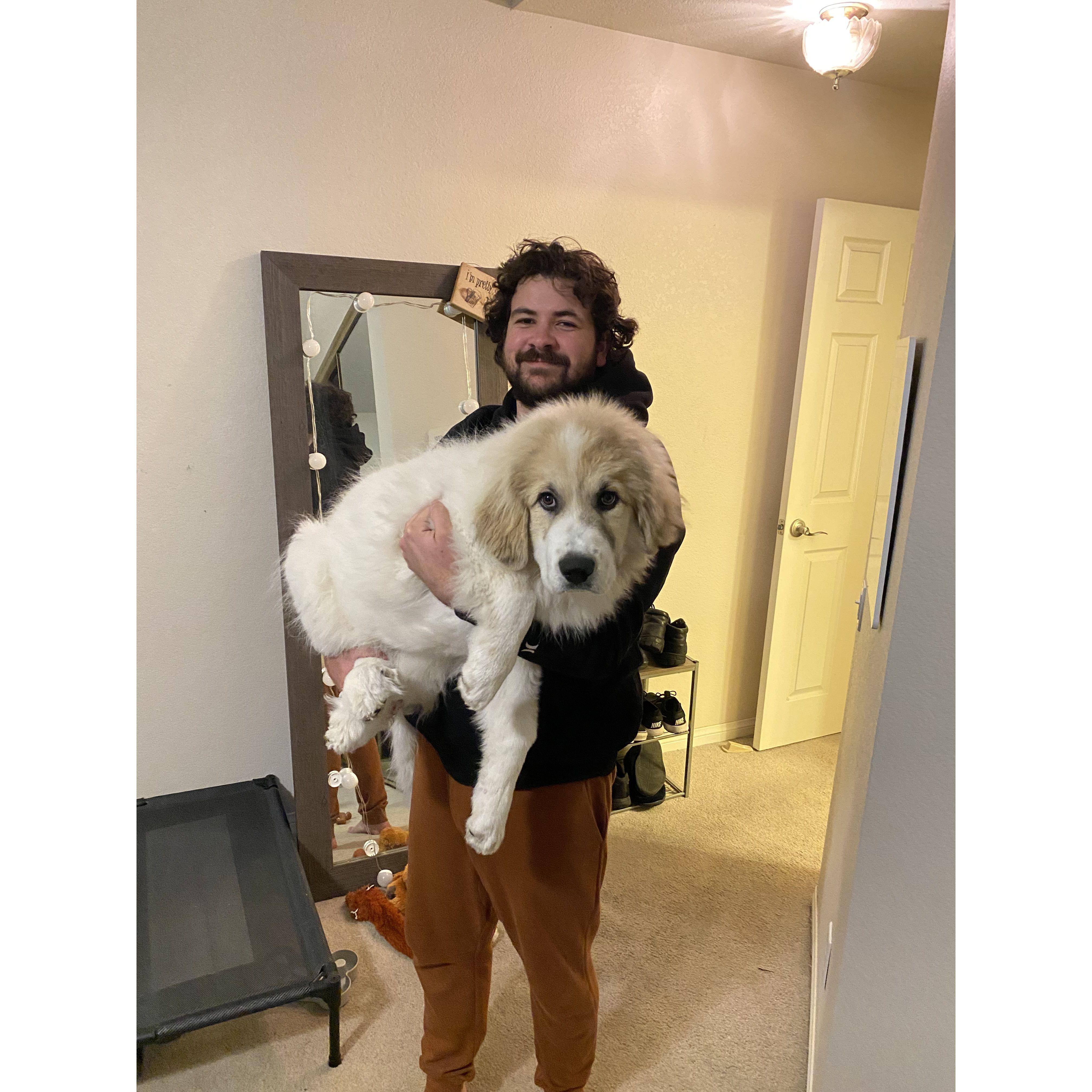 Before he got too big to carry