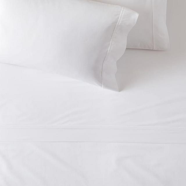 600TC Organic Sateen Sheet Set, King, White