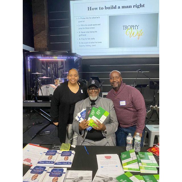 Damien & Mona with their Marriage Coach, Bishop Hall - January 2023