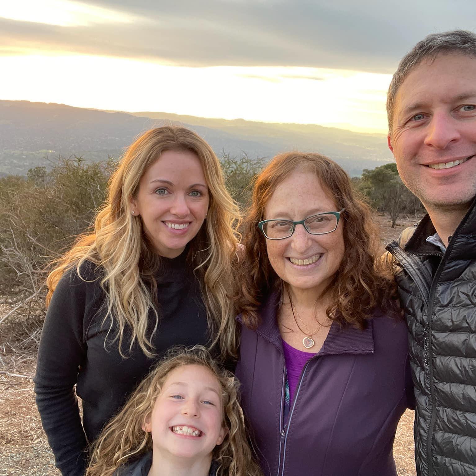 Mt Diablo hike with Aunt Elissa