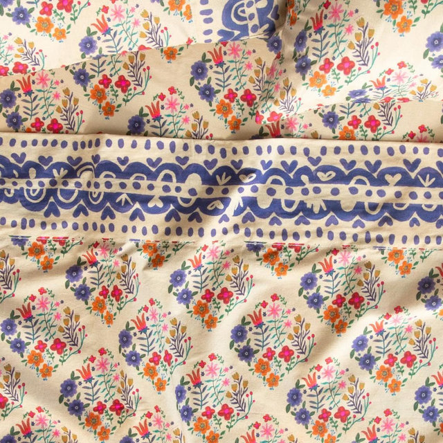 Sooo Soft Cotton Sheet Set - Floral Diamonds