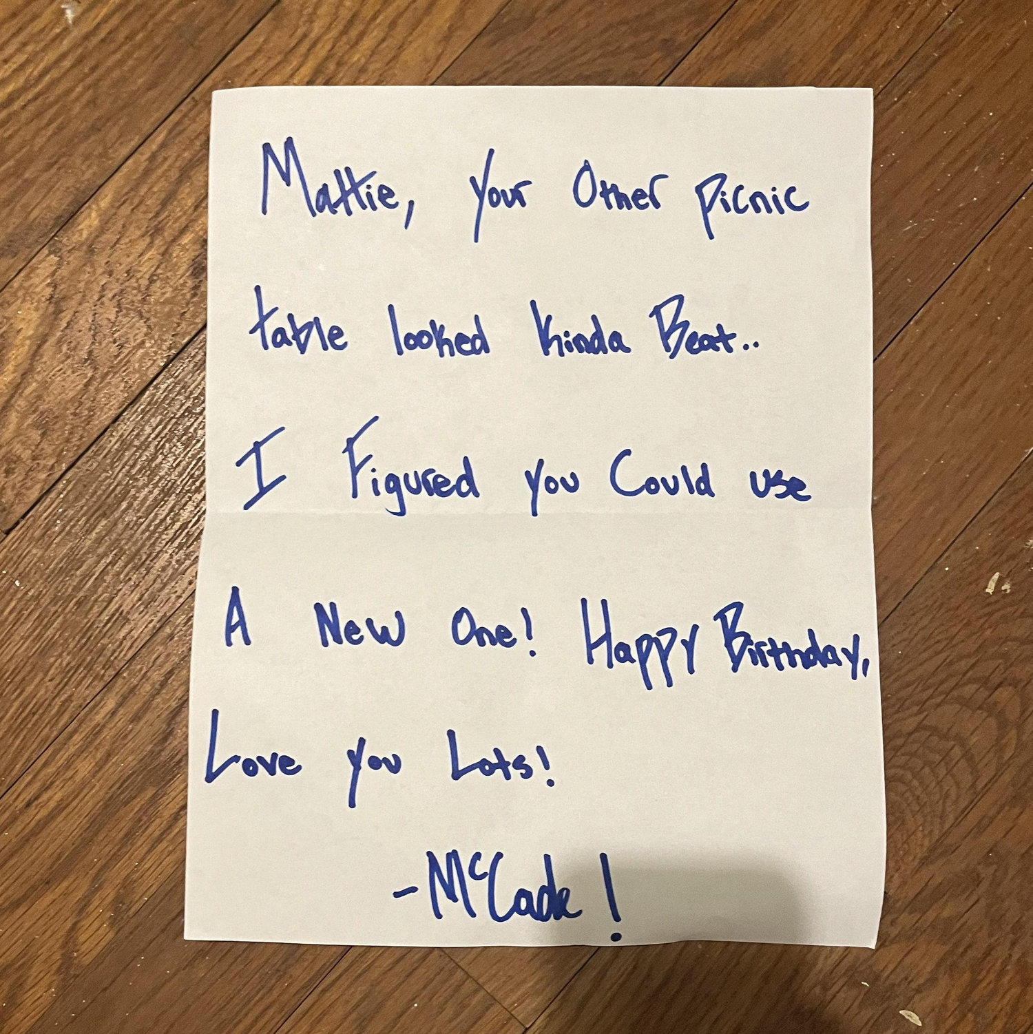 the most thoughtful birthday gift from a friend...
