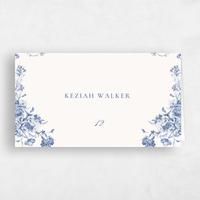 Blue Wedding Place Card - Hattaway