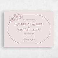 Pink Wedding Invitation - Groveland Landscape